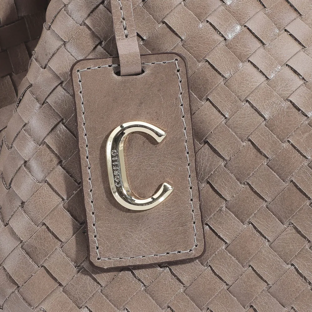 Bolsa Tote Tressê Couro Argila - imagem 5
