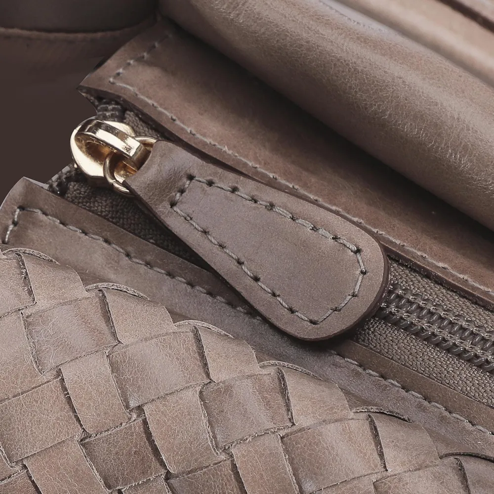 Bolsa Tote Tressê Couro Argila - imagem 7