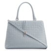 Bolsa Tote Tressê Couro Azul - imagem 1