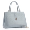 Bolsa Tote Tressê Couro Azul - imagem 2