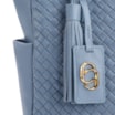 Bolsa Tote Tressê Couro Azul - imagem 6