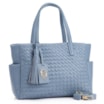 Bolsa Tote Tressê Couro Azul - imagem 2