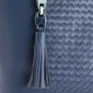 Bolsa Tote Tressê Couro Azul - imagem 5
