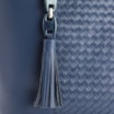 Bolsa Tote Tressê Couro Azul - imagem 5