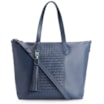 Bolsa Tote Tressê Couro Azul - imagem 1
