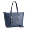 Bolsa Tote Tressê Couro Azul - imagem 2