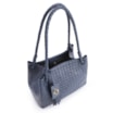 Bolsa Tote Tressê Couro Azul - imagem 4