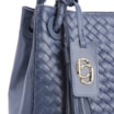 Bolsa Tote Tressê Couro Azul - imagem 5