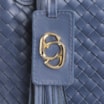 Bolsa Tote Tressê Couro Azul - imagem 6