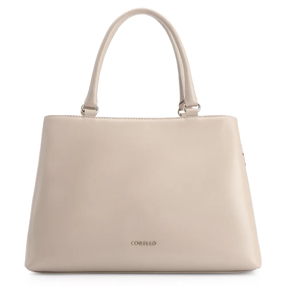 Bolsa Tote Tressê Couro Bege - imagem 3