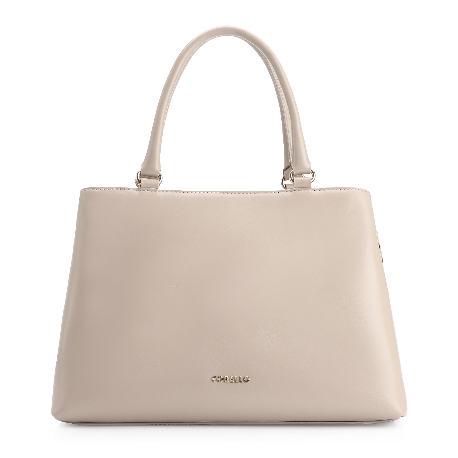 Bolsa Tote Tressê Couro Bege