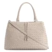 Bolsa Tote Tressê Couro Bege - imagem 1