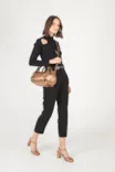 Bolsa Tote Tressê Couro Bronze - imagem 6