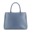 Bolsa Tote Tressê Couro Camurça/Couro Azul - imagem 3