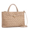 Bolsa Tote Tressê Couro Camurça/Couro Bege - imagem 2