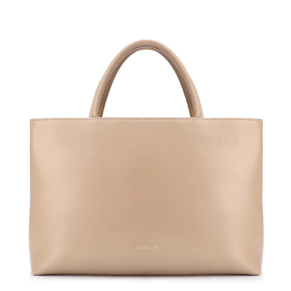 Bolsa Tote Tressê Couro Camurça/Couro Bege - imagem 3
