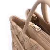 Bolsa Tote Tressê Couro Camurça/Couro Bege - imagem 5