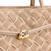Bolsa Tote Tressê Couro Camurça/Couro Bege - imagem 7