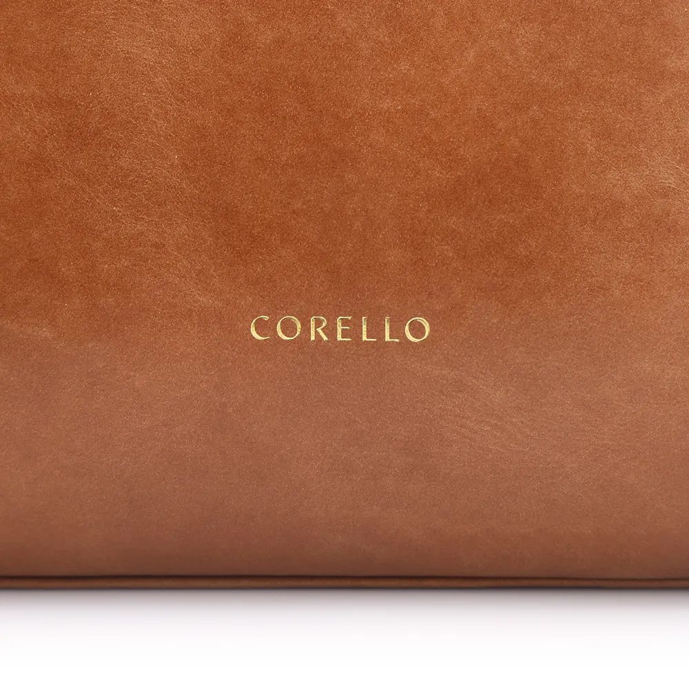 Bolsa Tote Tressê Couro Camurça/Couro Marrom Claro - imagem 6