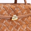 Bolsa Tote Tressê Couro Camurça/Couro Marrom Claro - imagem 7