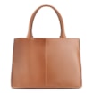 Bolsa Tote Tressê Couro Camurça/Couro Marrom Claro - imagem 4