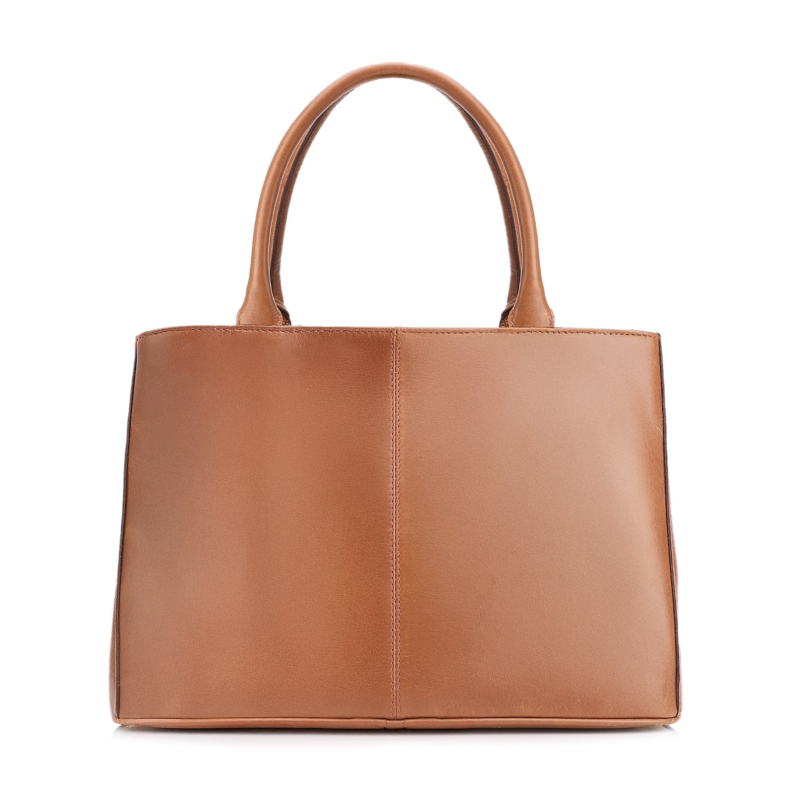 Bolsa Tote Tressê Couro Camurça/Couro Marrom Claro