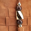 Bolsa Tote Tressê Couro Camurça/Couro Marrom Claro - imagem 6