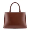 Bolsa Tote Tressê Couro Camurça/Couro Marrom Escuro - imagem 3