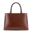Bolsa Tote Tressê Couro Camurça/Couro Marrom Escuro - imagem 3