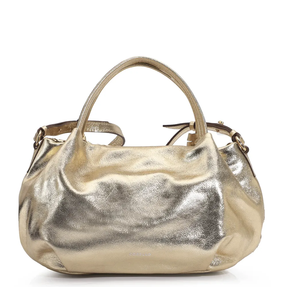 Bolsa Tote Tressê Couro Champagne - imagem 4