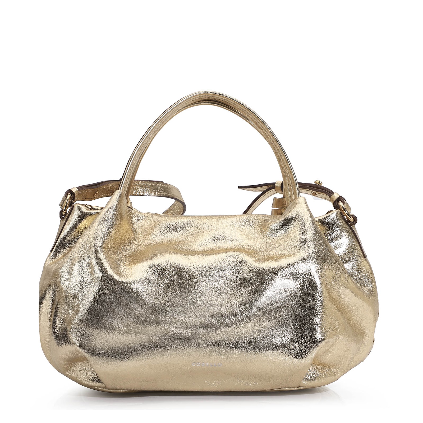 Bolsa Tote Tressê Couro Champagne
