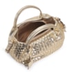 Bolsa Tote Tressê Couro Champagne - imagem 5