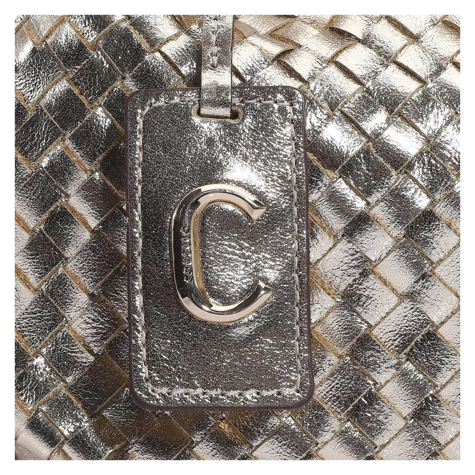 Bolsa Tote Tressê Couro Champagne