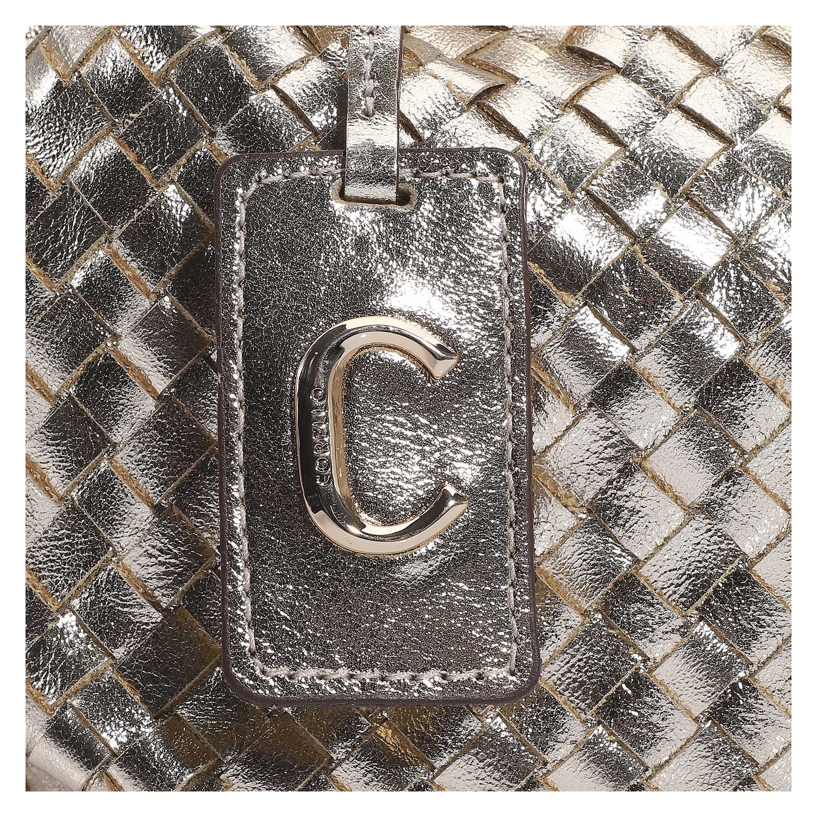 Bolsa Tote Tressê Couro Champagne