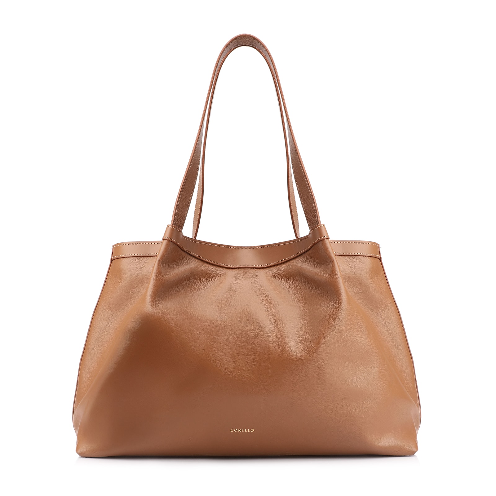 Bolsa Tote Tressê Couro Marrom