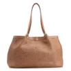 Bolsa Tote Tressê Couro Marrom - imagem 1