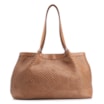 Bolsa Tote Tressê Couro Marrom - imagem 1