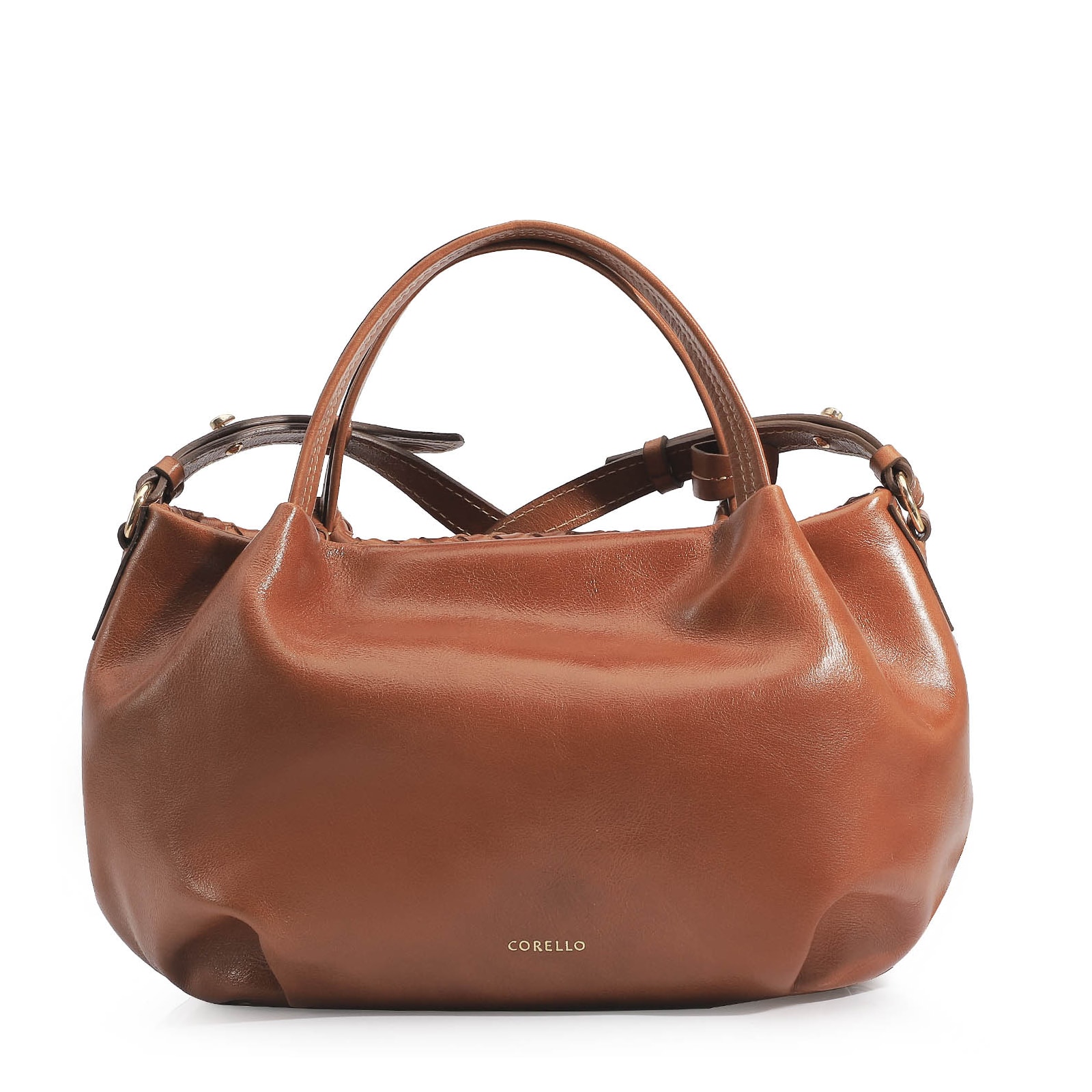 Bolsa Tote Tressê Couro Marrom
