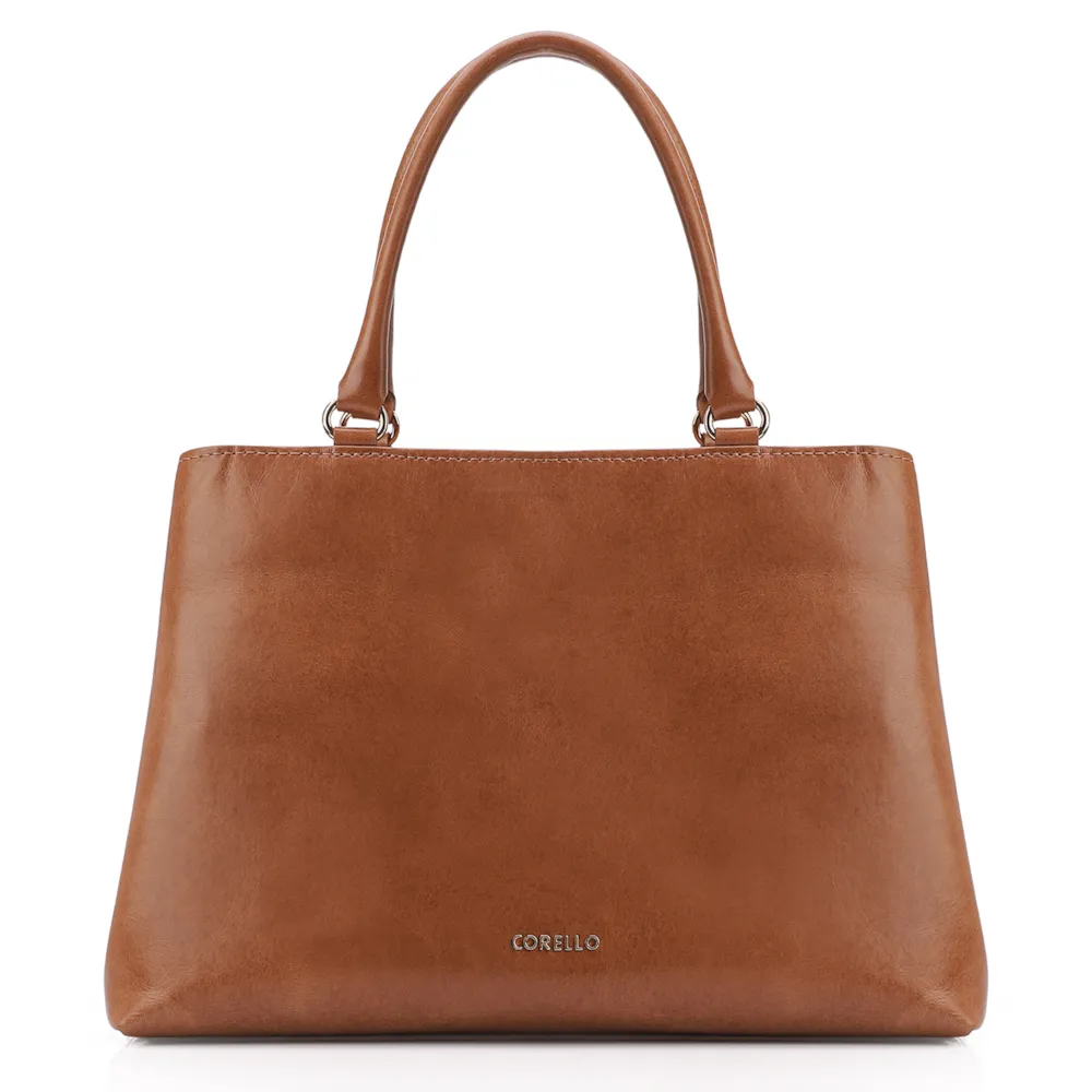 Bolsa Tote Tressê Couro Marrom - imagem 3