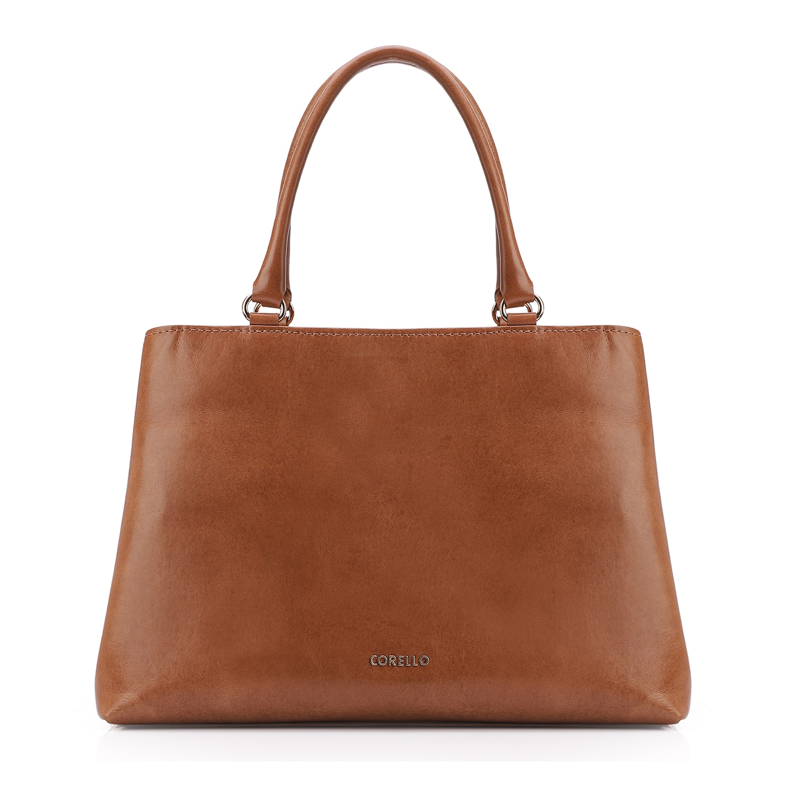 Bolsa Tote Tressê Couro Marrom