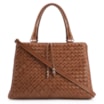 Bolsa Tote Tressê Couro Marrom - imagem 1