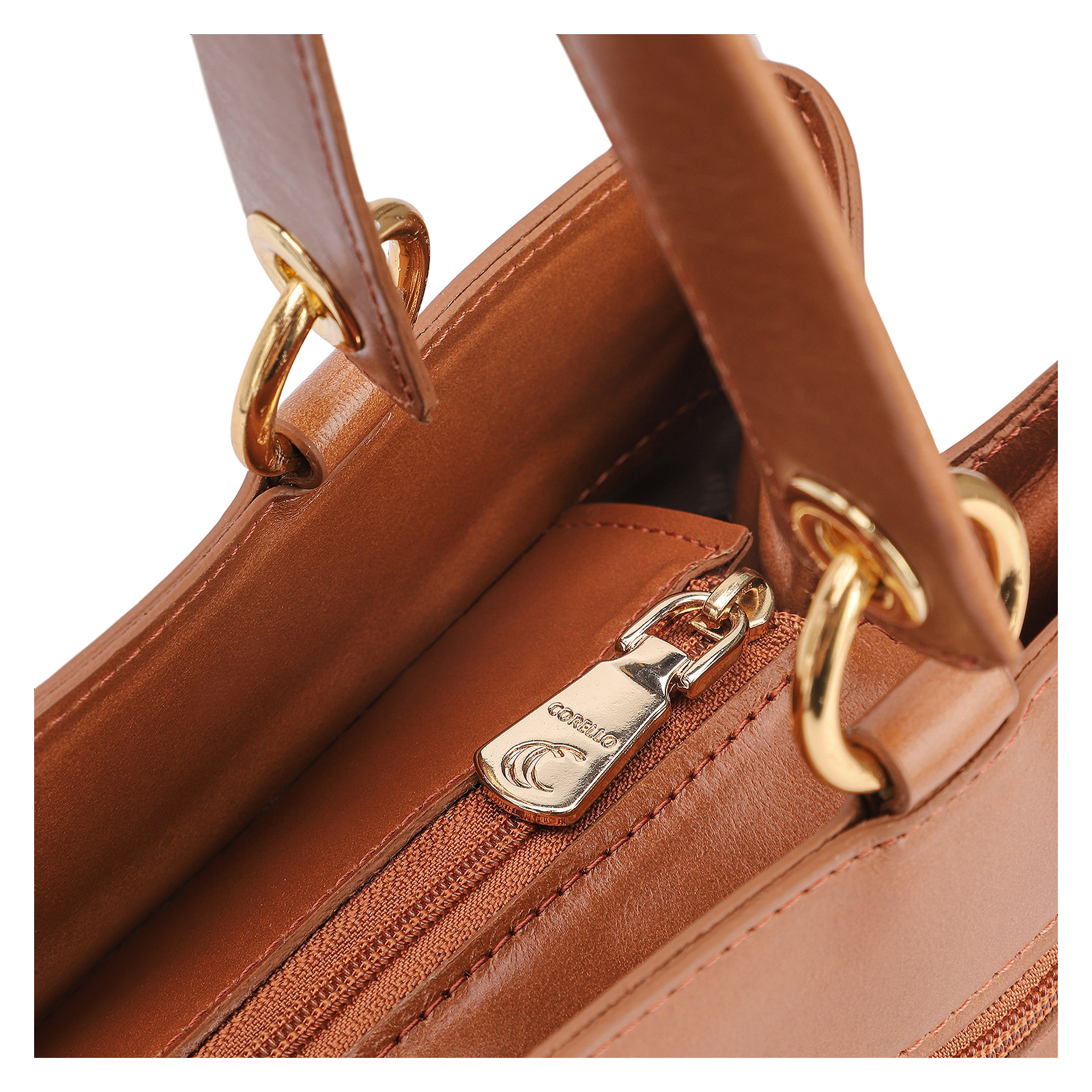 Bolsa Tote Tressê Couro Marrom