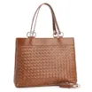 Bolsa Tote Tressê Couro Marrom - imagem 2