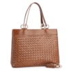 Bolsa Tote Tressê Couro Marrom - imagem 2