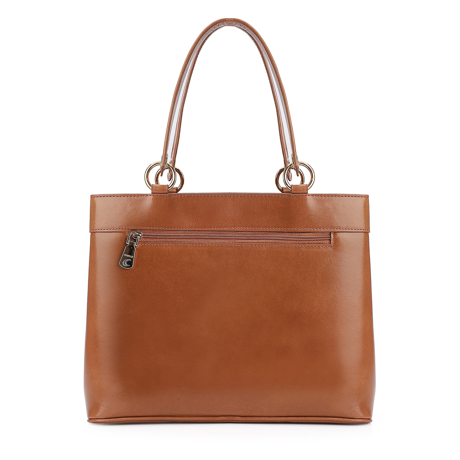 Bolsa Tote Tressê Couro Marrom