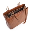 Bolsa Tote Tressê Couro Marrom - imagem 4