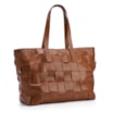 Bolsa Tote Tressê Couro Marrom - imagem 2
