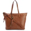 Bolsa Tote Tressê Couro Marrom - imagem 1