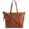 Bolsa Tote Tressê Couro Marrom - imagem 1