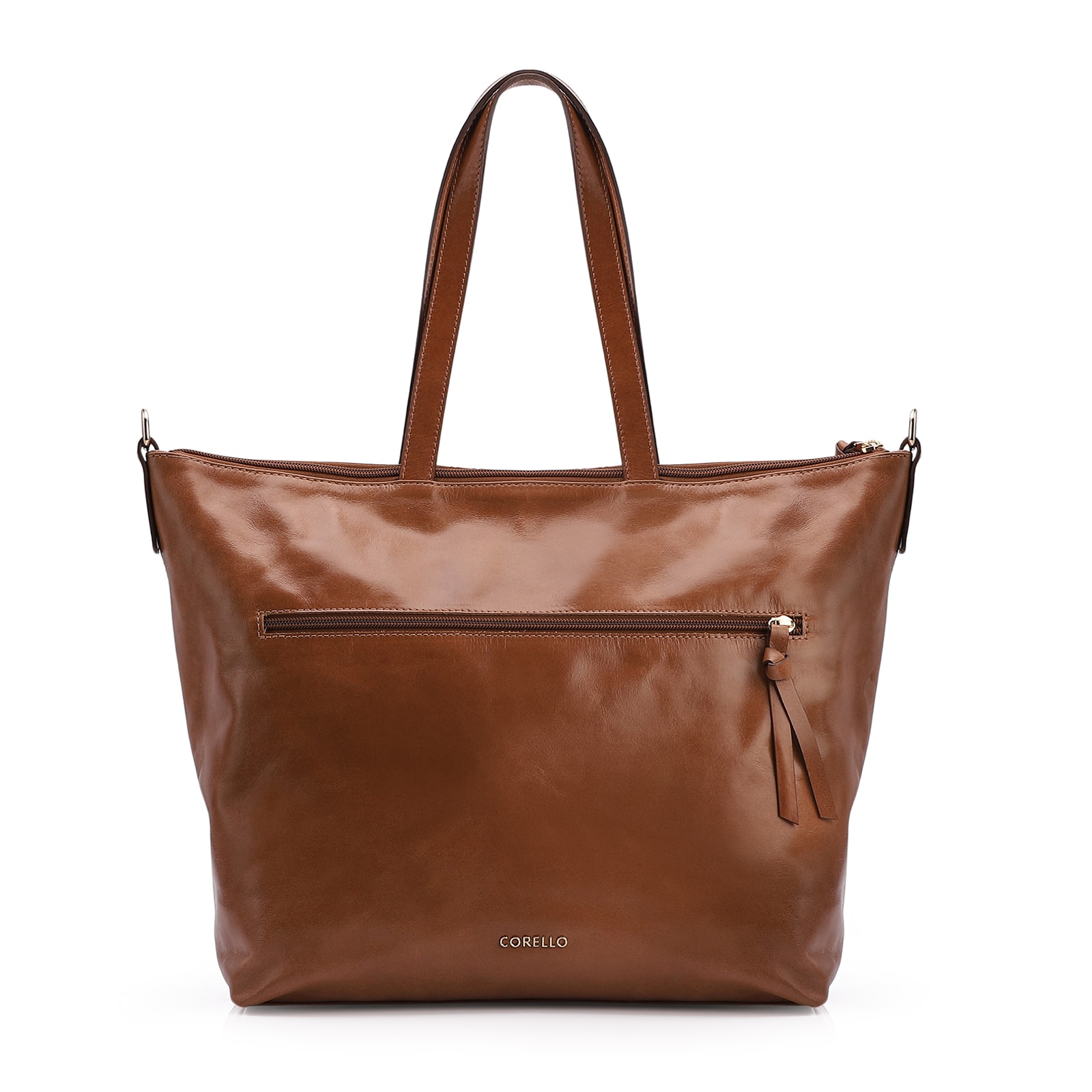 Bolsa Tote Tressê Couro Marrom